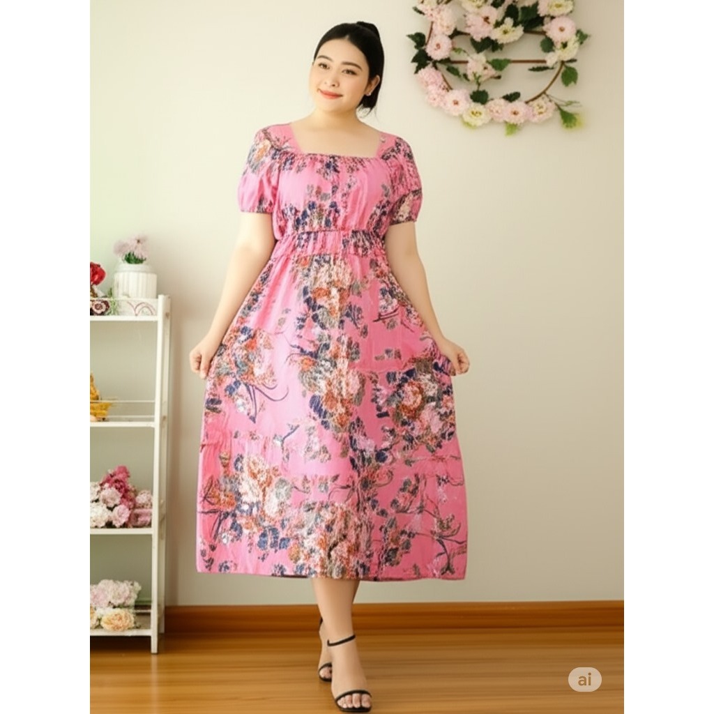 Daster Premium Motif Bunga-Bunga Viral Lengan Pendek Daster fuji Daster kimono DAster Manohara