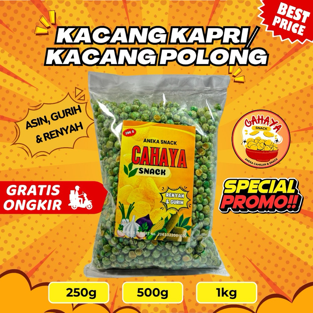 

kacang kapri asin gurih 1000g,500g,250g