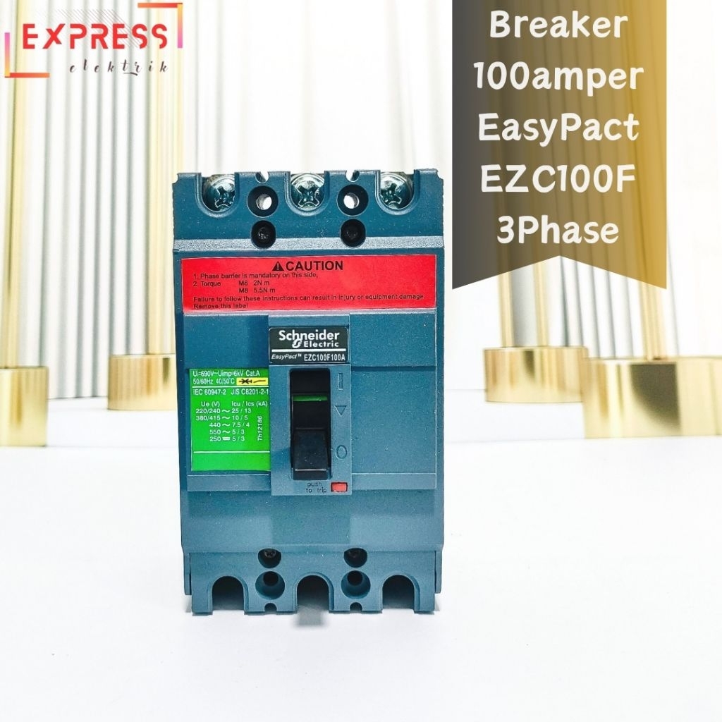 Mccb breaker Easypact EzC100F 100amper