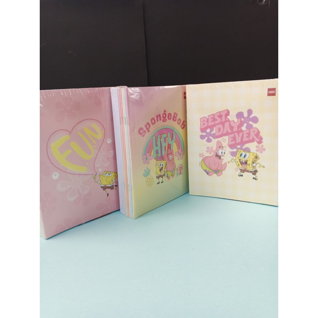 

Buku Tulis A5 DELI 38 Lembar 10PCS Spongebob FUN,Buku Sekolah Import Tebal KWARTO DELI 38 1PAK