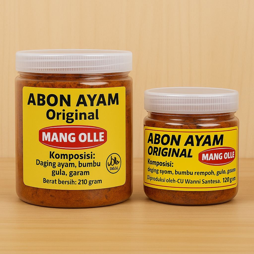 

Abon Ayam Original 210gr|Abon Premium Rasa Juara, Halal dan Siap Santap Kemasan Toples