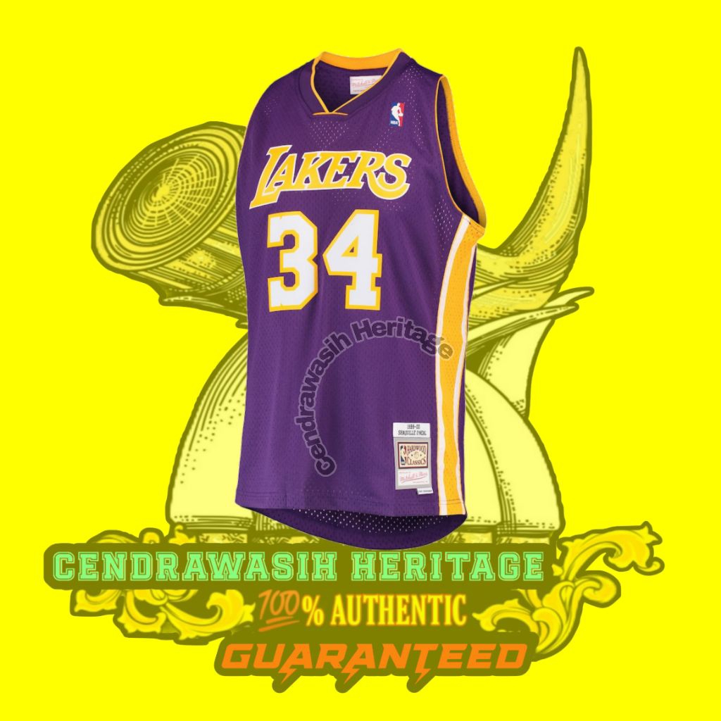 Mitchell & Ness Nba Hwc Los Angeles Lakers Shaquille O'Neal 1999-00 Swingman Jersey Purple Original