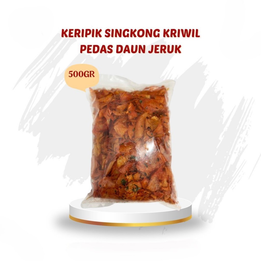 

Kripik Singkong Kriwil Pedas Daun Jeruk 500gr