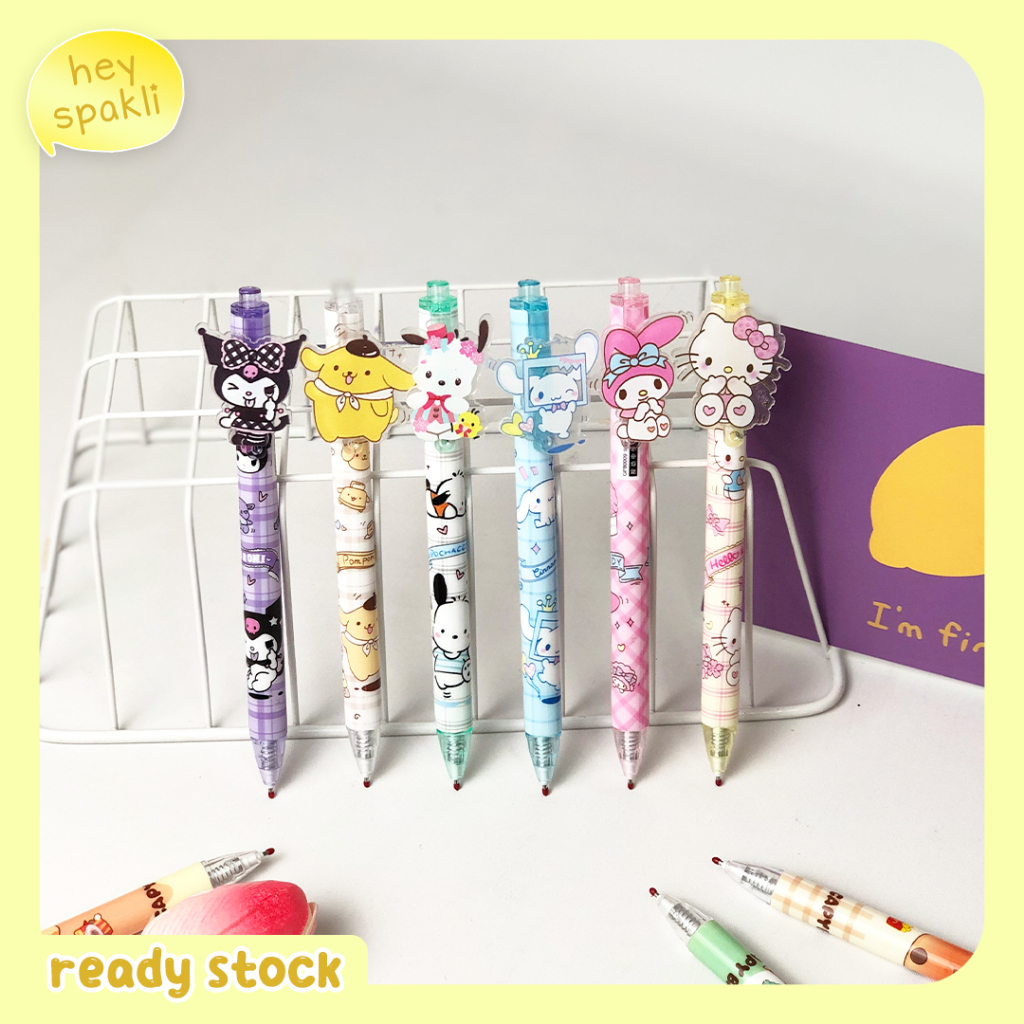 

pen / bulpoin - sanrio alat tulis pulpen karakter kartun lucu & imut pulpen mekanik