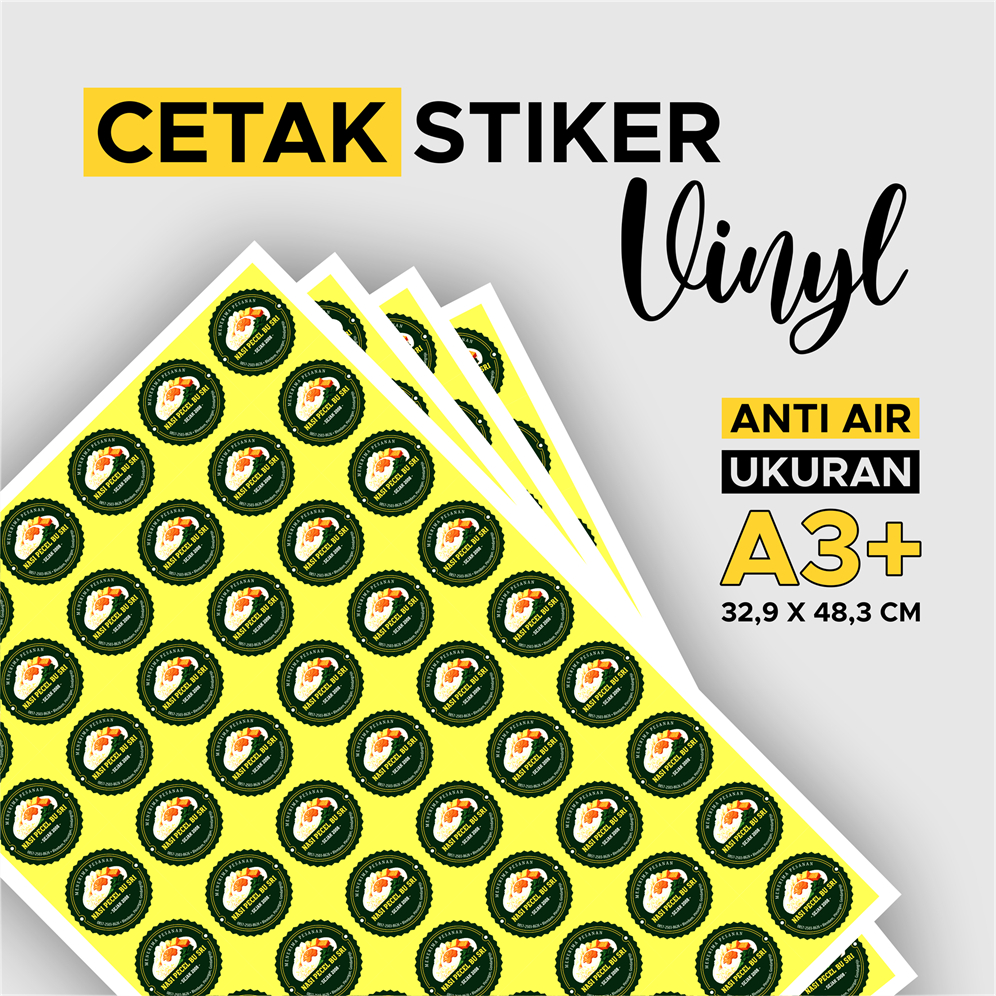 

Cetak Sticker A3+ (ANTI AIR)