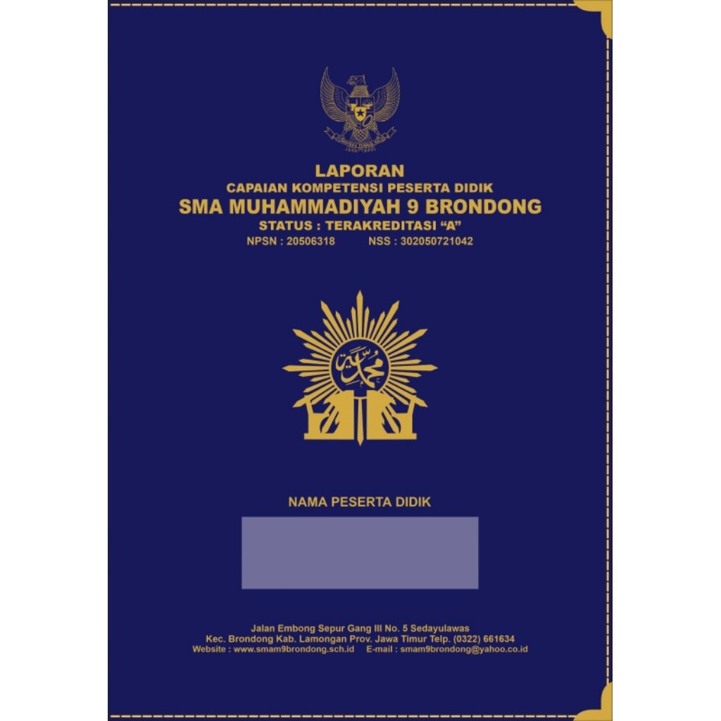 

Map Ijazah Hotprint, Map Raport Hotprint CUSTOM