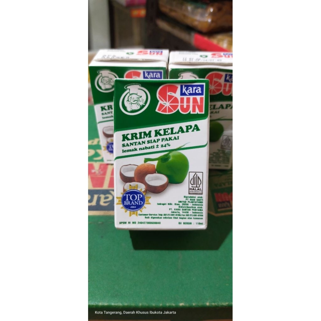 

santan kara sun 110ml [ santan ] santan suk kara 100ml