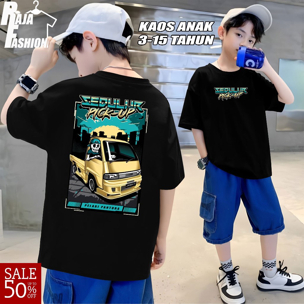 Kaos anak Mobil Pick up | Baju Komunitas Mobil Pick UP Indonesia | Kaos Team Mobil Pickup Carry | Ka