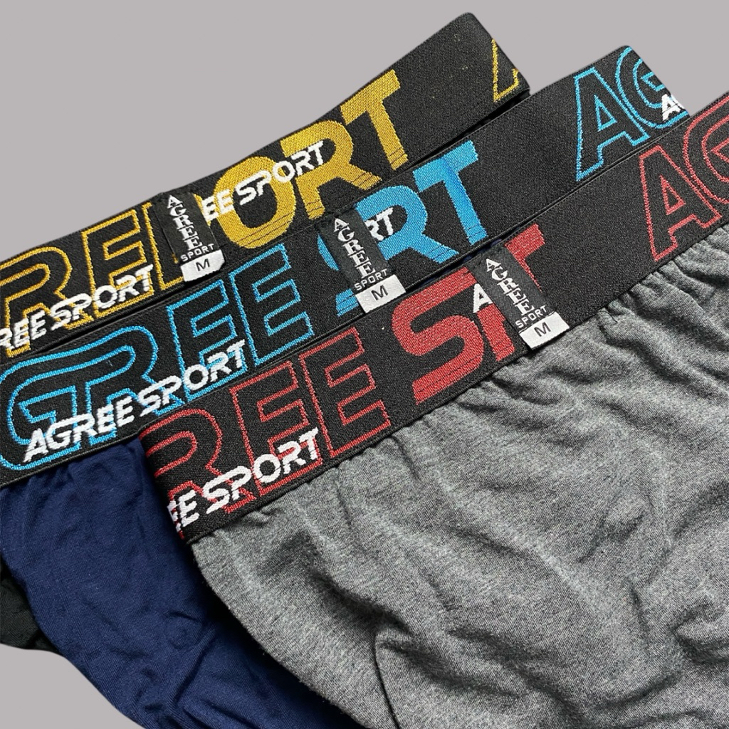 AGREE 2328 | CD Segitiga Karet Lebar | Ukuran M L XL