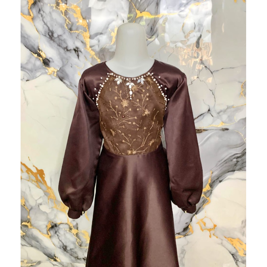 Alisha dress Anak - gaun anak muslimah - gaun anak cantik