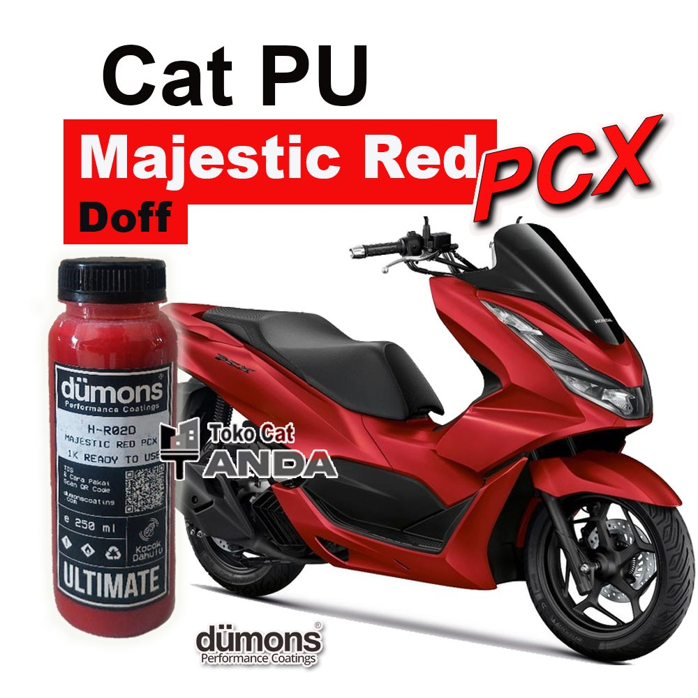 Cat PCX Merah Doff - dumons Ultimate Majestic Red Matt - Cat PU Honda PCX