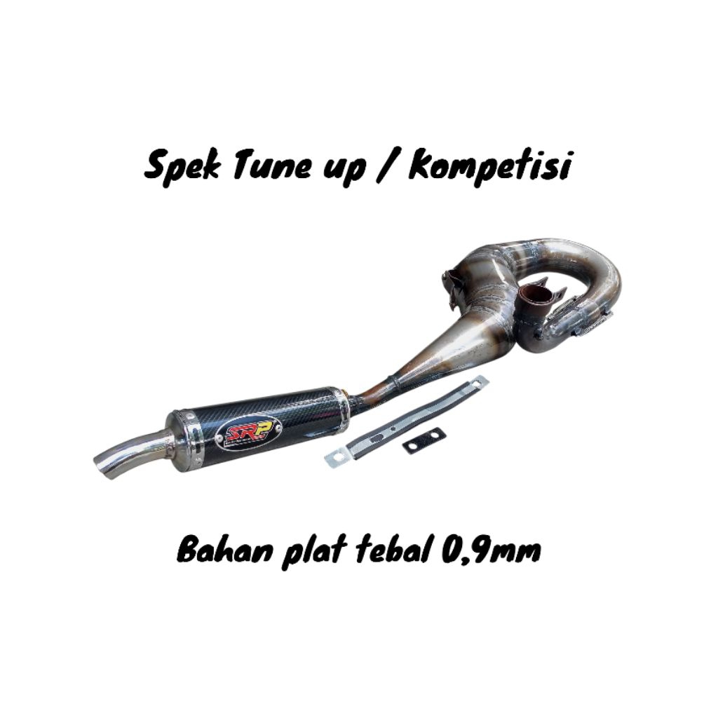 Knalpot Racing Vespa SRP Kanan Tune up/Kompetisi Slincer Carbon