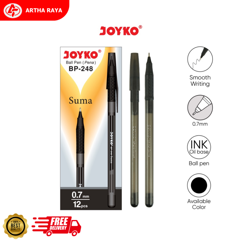 

Ball Pen Pulpen Pena Joyko BP-248 SUMA 0.7 mm 1 Box 12 Pcs