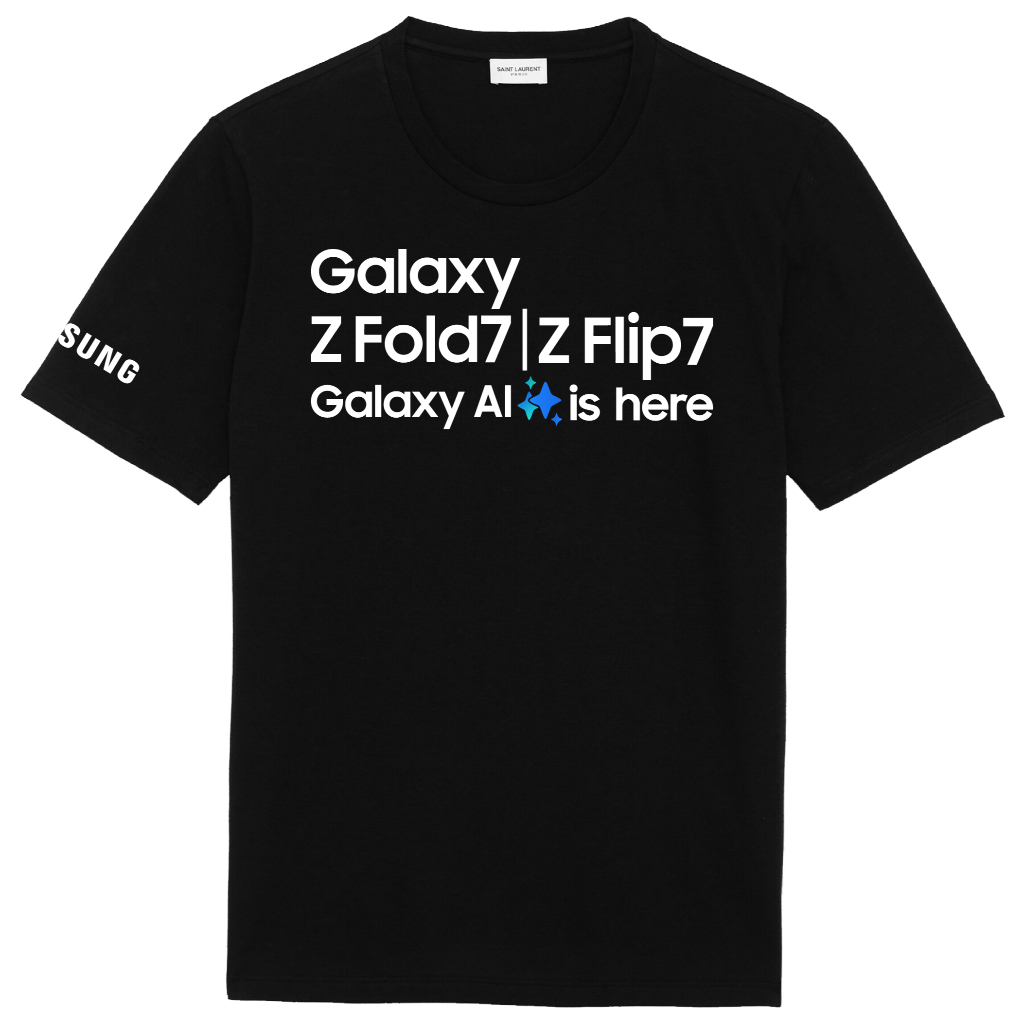 Kaos Tshirt Baju Samsung Galaxy Z Fold7 | Z Flip7 Galaxy AI is Here Terbaru / Kaos Samsung