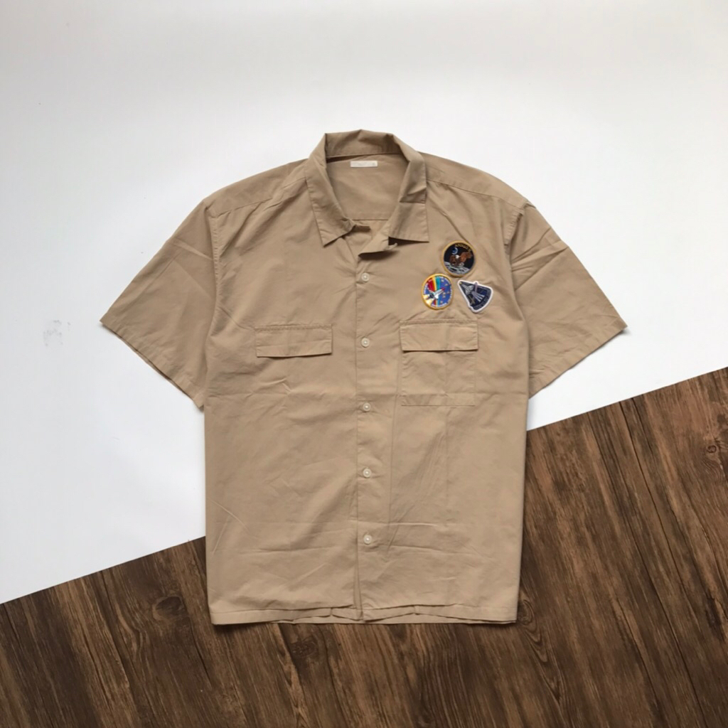 Global uniqlo open collar