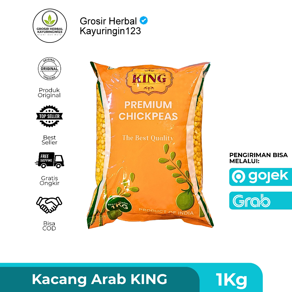 

Kacang Arab Premium | Kacang Arab King Premium Chickpeas 1kg