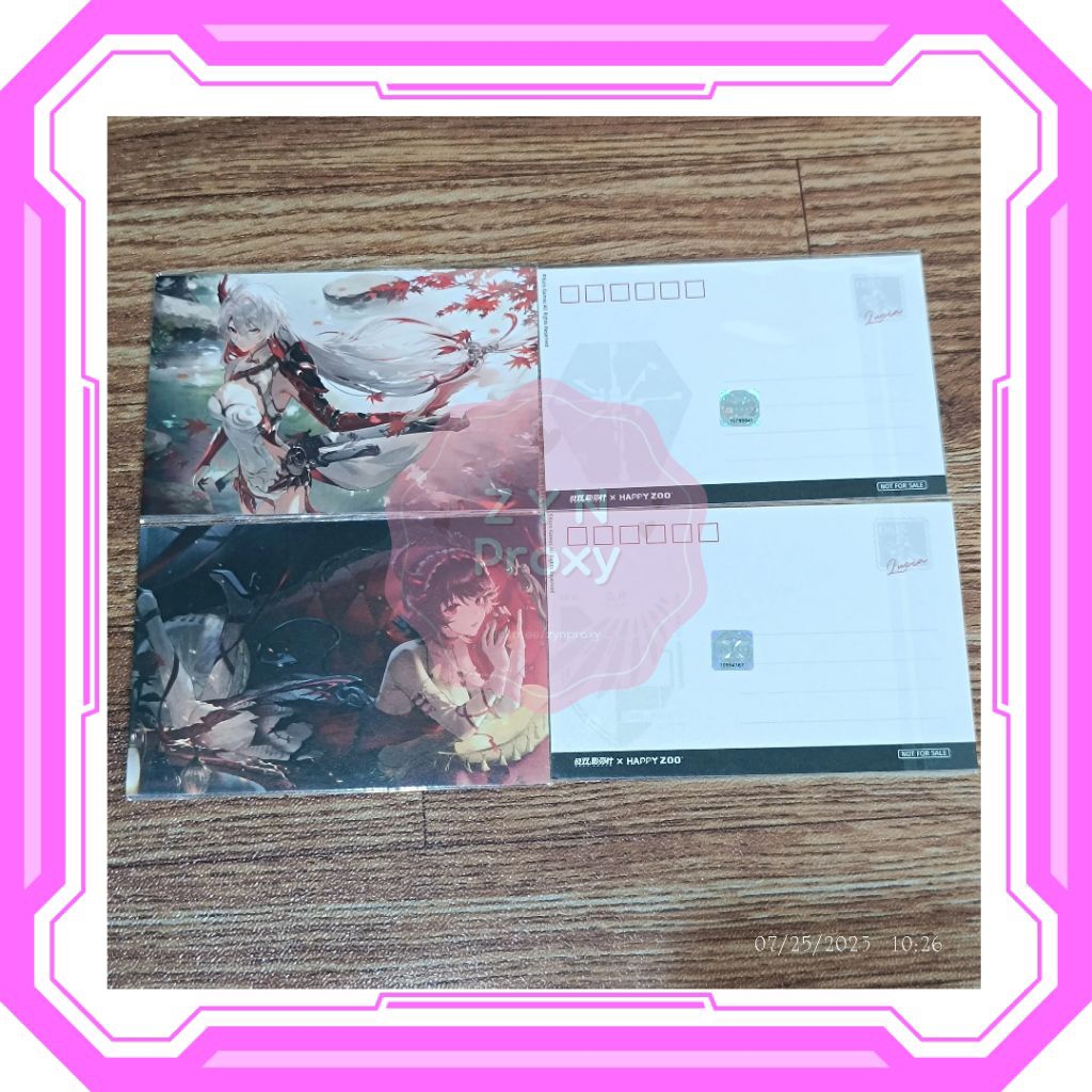 READY STOCK PUNISHING GRAY RAVEN PGR Postcard