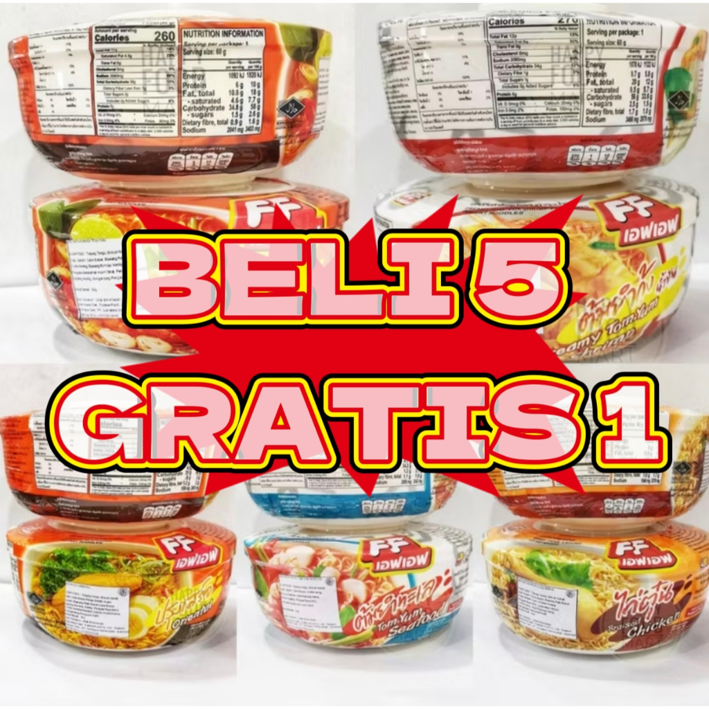 

[HALAL] FF MIE INSTAN 65G/POP MIE THAILAND/POPMIE/INSTANT CUP NOODLE IMPORT/MI CUP NOODLES THAI IMPOR
