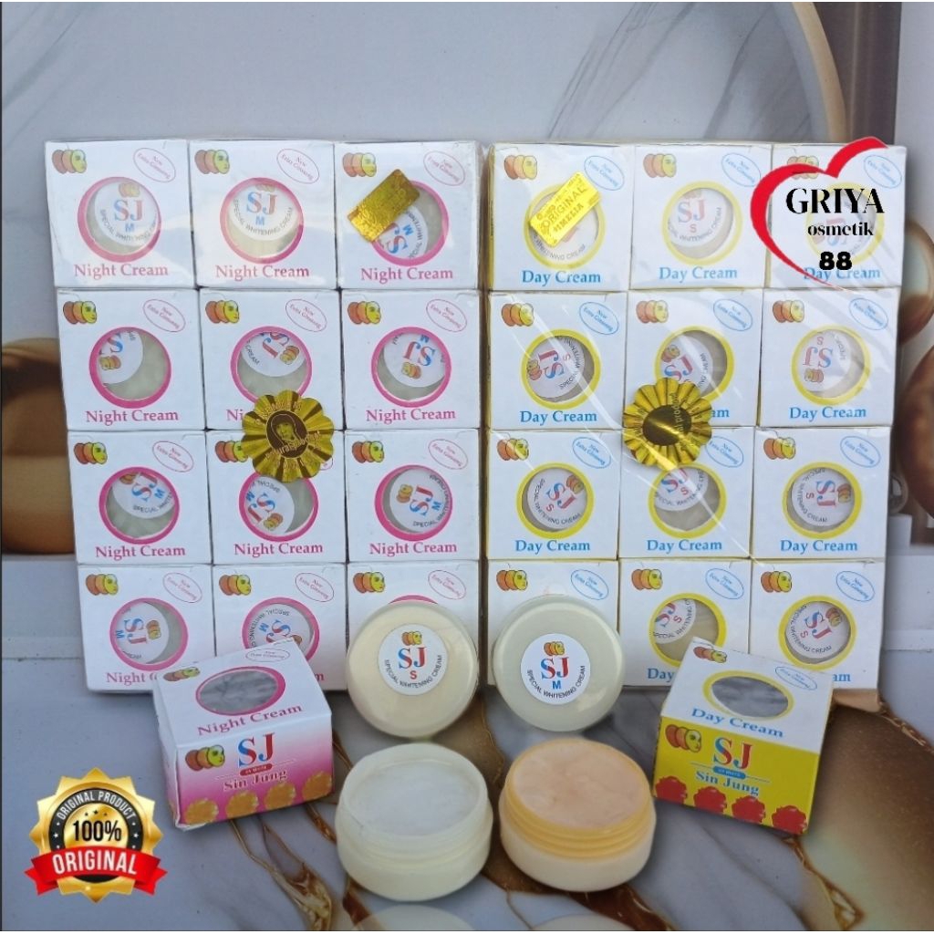 CREAM SJ° TOPENG SIANG & MALAM ORIGINAL PREMIUM - LUSINAN