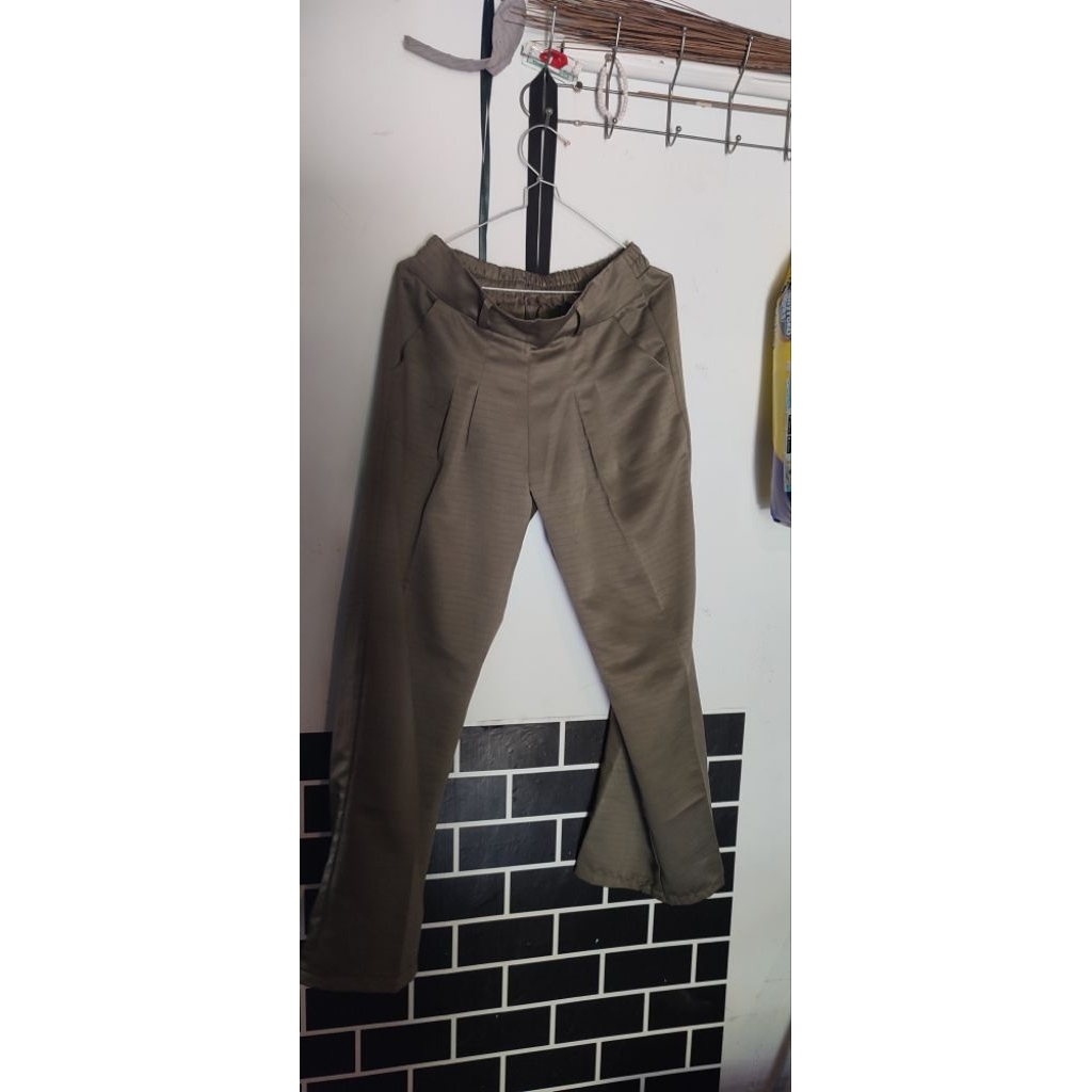 preloved PL CELANA LINEN ARMY MURAH PROMO