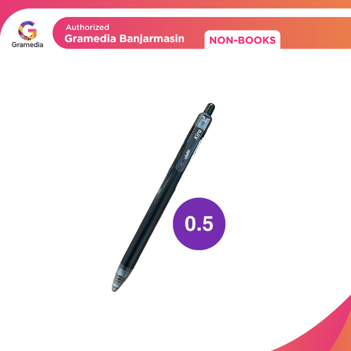 

Gramedia Banjarmasin - ESTUDEE KIRO GELPEN 0.5 INK BLACK - BLACK EGP-443