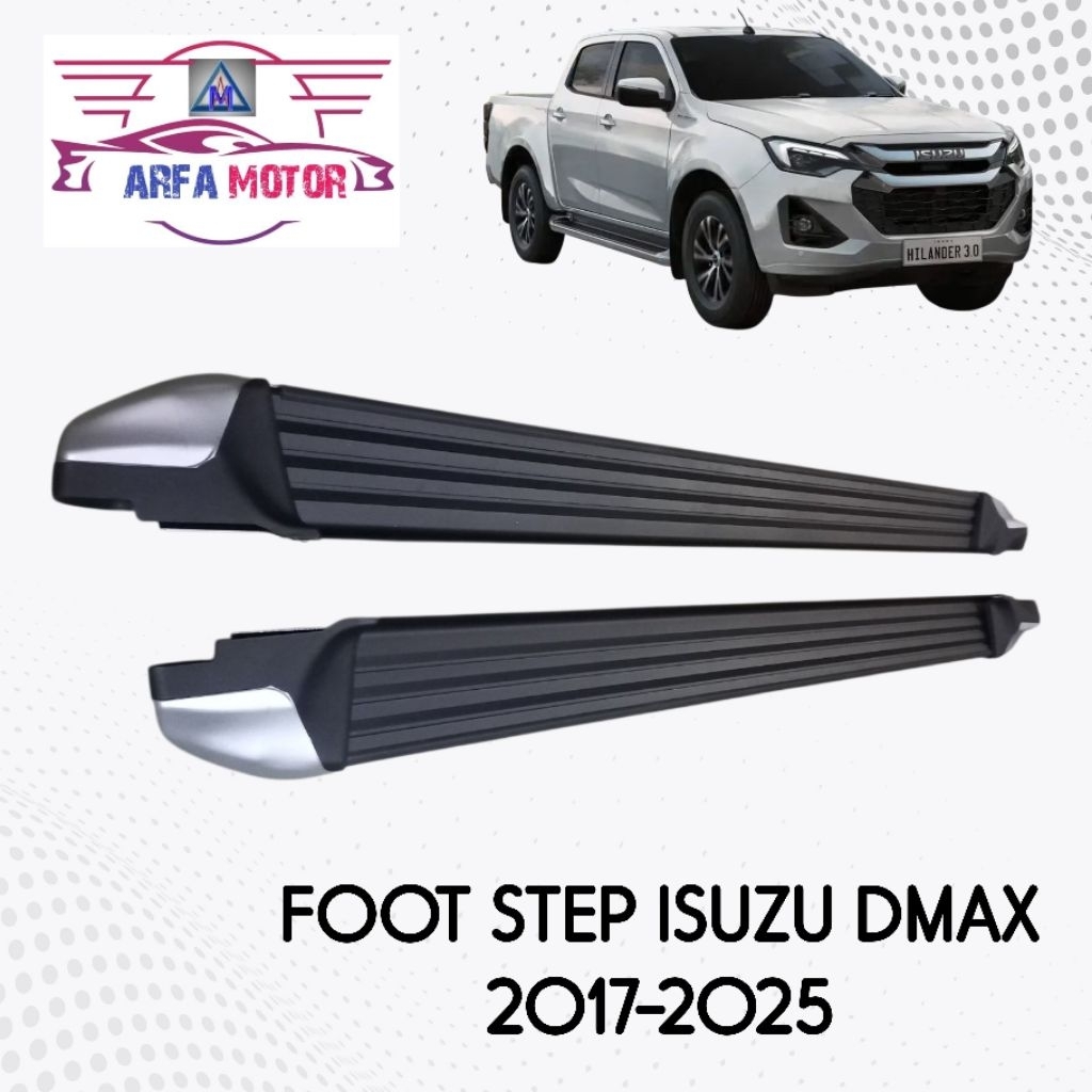 Foot Step Isuzu Dmax 2017-2025 Injakan Samping Isuzu DMax 2017-2025 Injakan Kaki Samping Isuzu Dmax 