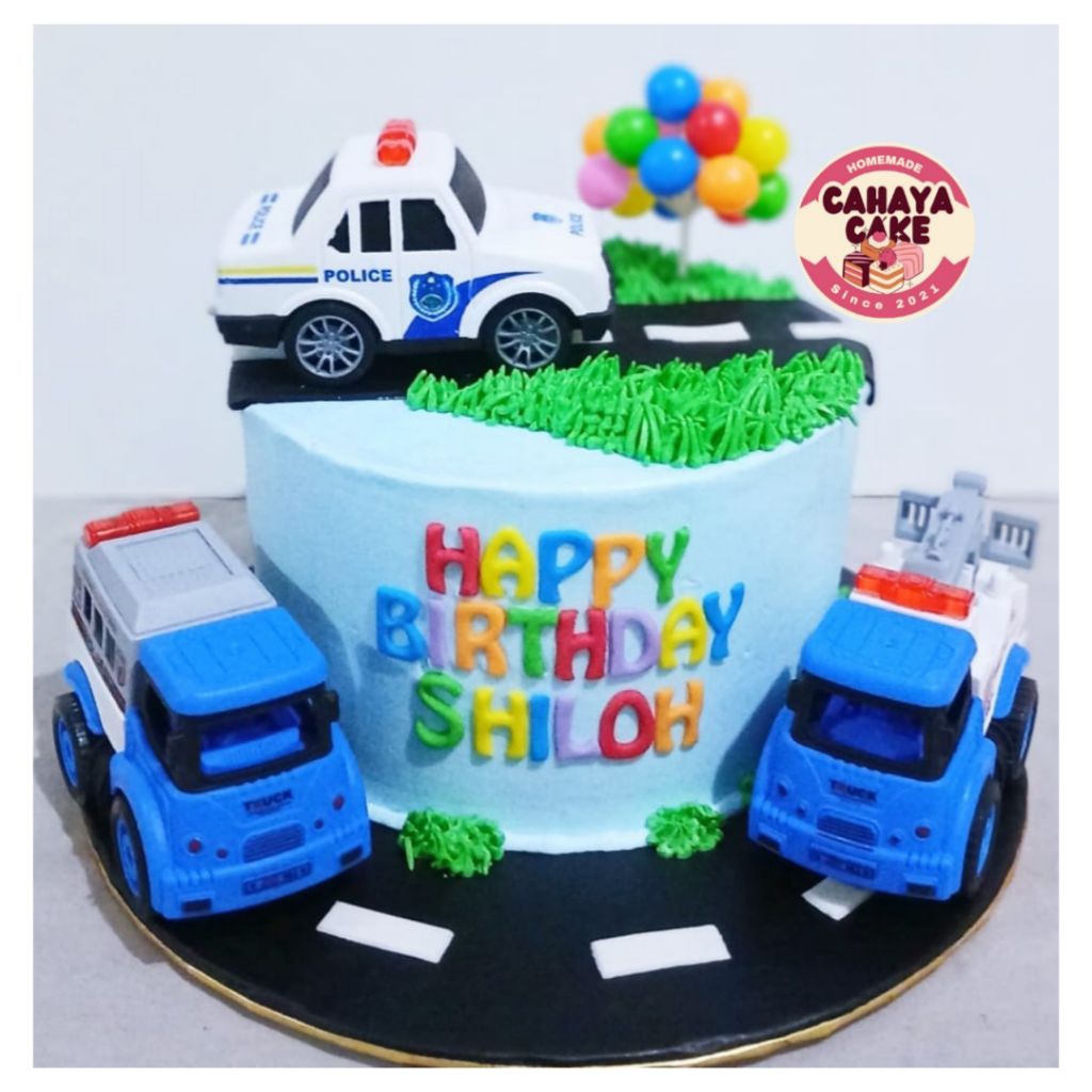 

Kue Ulang Tahun Mobil Polisi / Kue Ultah Anak Laki Laki/ Custom Cake Police Car