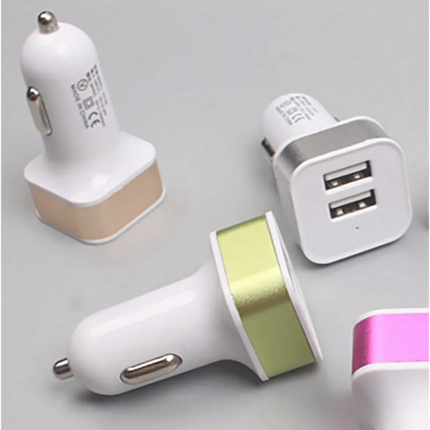Adaptor Colokan USB Cas Charger HP Handphone Mobil 2 Port Universal
