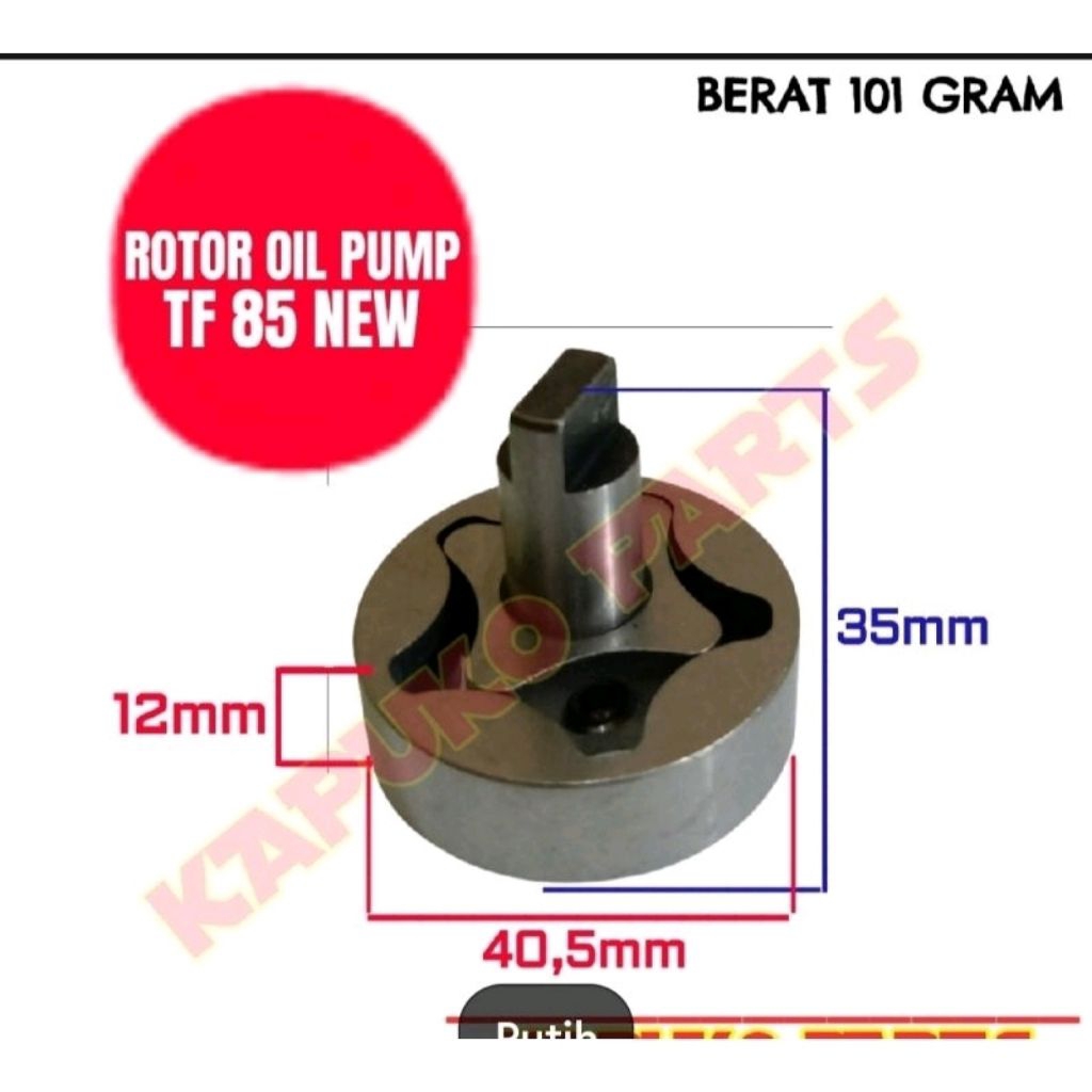 TF 85 MLY-DI ROTOR OLI PUMP MESIN DIESEL YANMAR 8.5PK