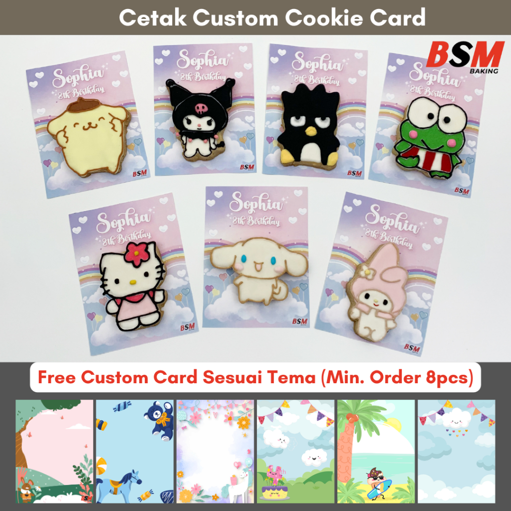 

Cookies Card Hampers / Custom Cookies Card / Custom Cookies