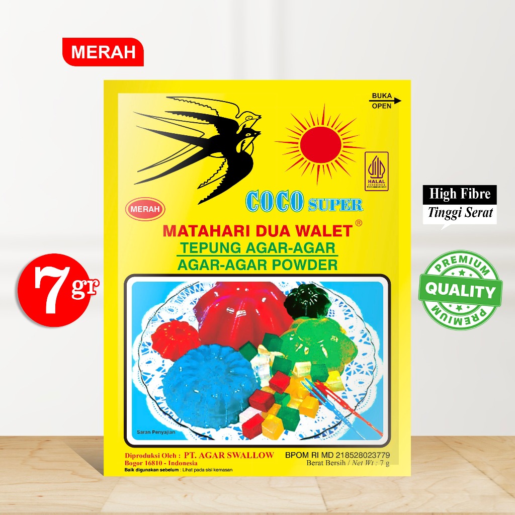 

AGAR SWALLOW COCO Super Dua Walet 7Gr