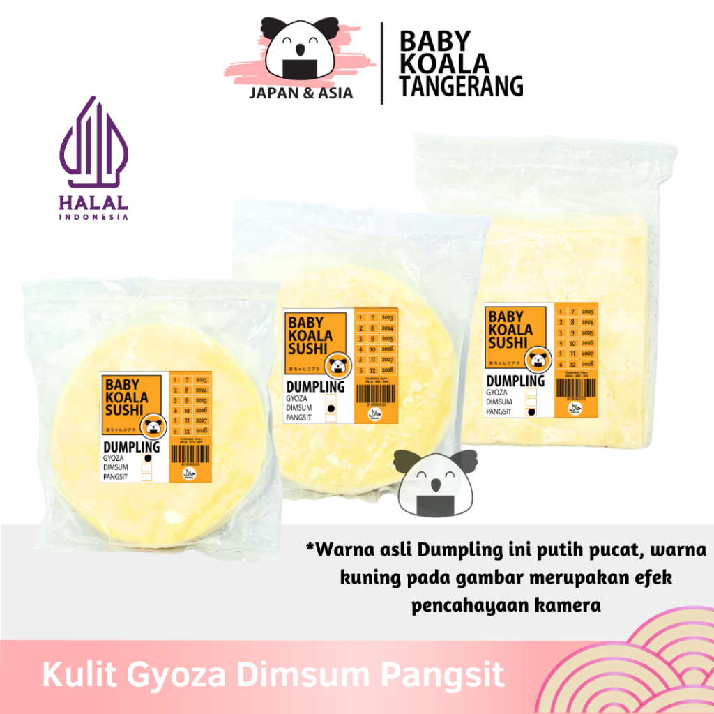 

KULIT GYOZA Dimsum Pangsit Frozen 2O Lembar | Suikiaw Dumpling -BKT