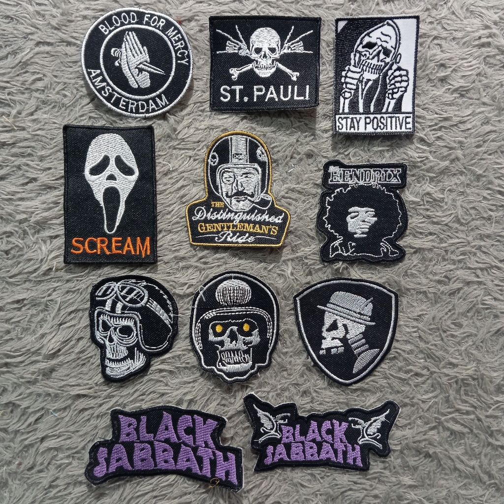 Patch Bordir, emblem bordir brand, logo bordir komputer