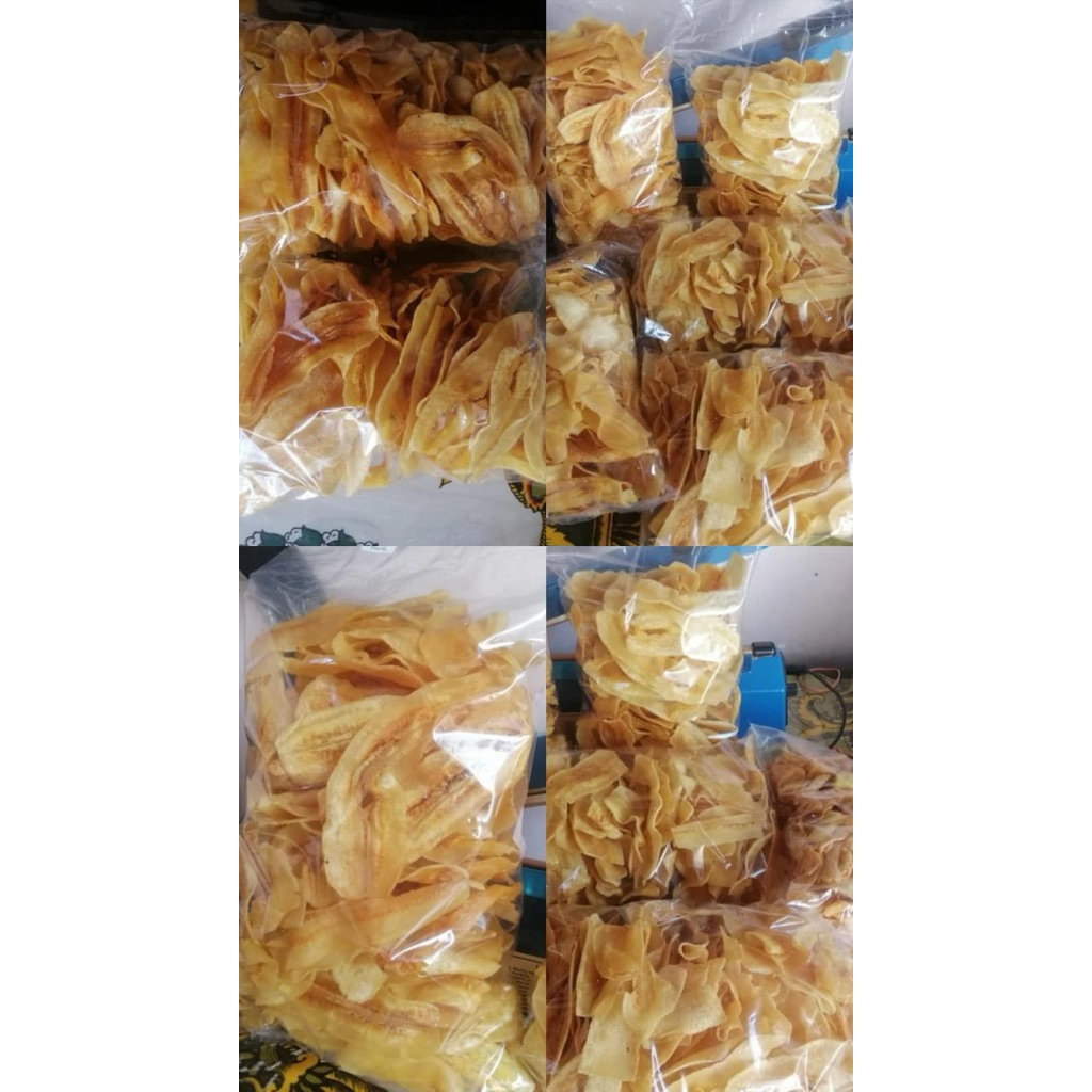 

Kripik Pisang kepok panjang asin manis gurih 250gr