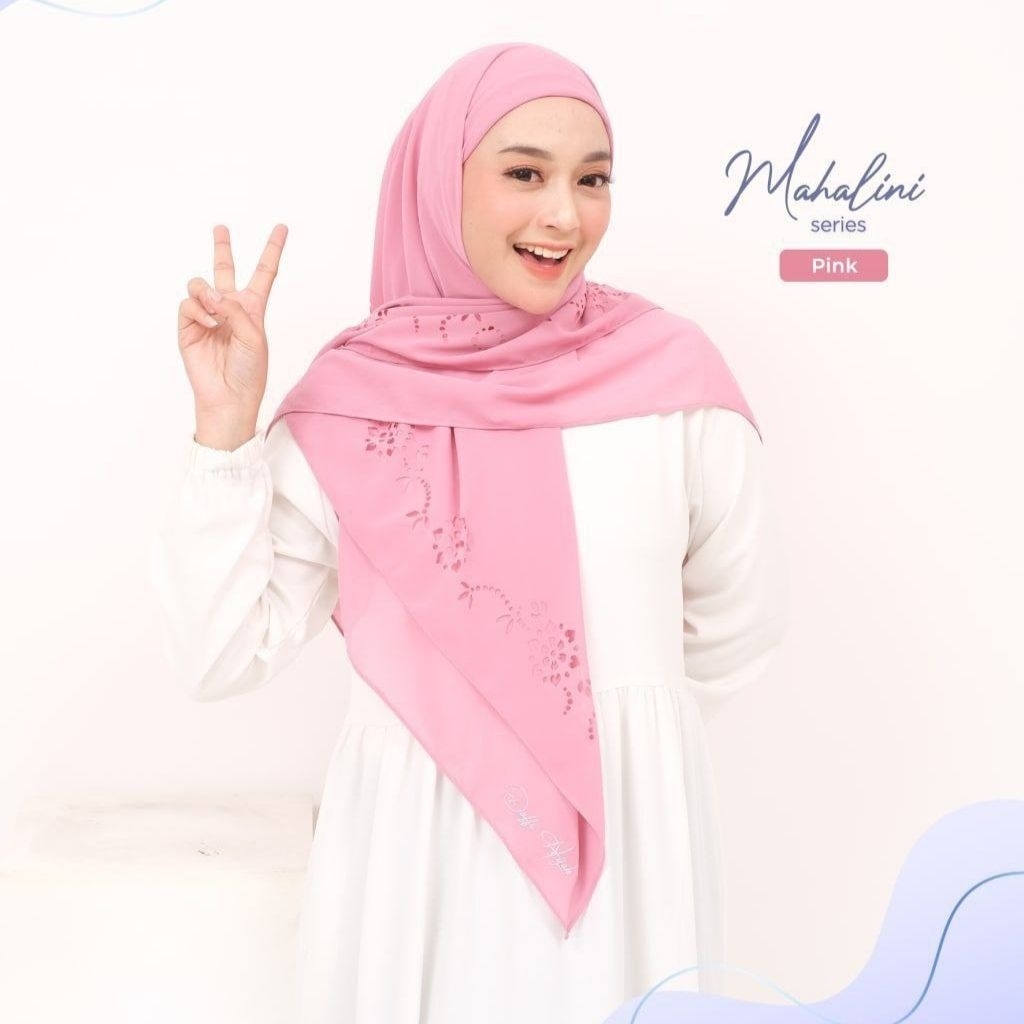 Mahalini ORI by DAFFI Hijab || Jilbab Segi Empat Inner || Aksen Bordir Signature Daffi || Ceruty Bab
