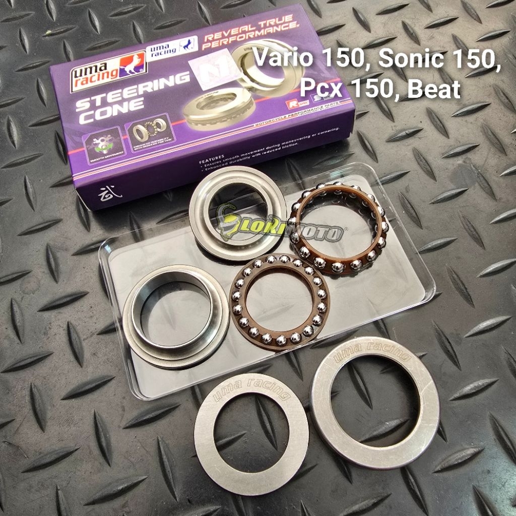 Bearing Komstir Steering Cone Uma Racing Vario Beat Sonic Aerox Nmax Nouvo Mx135 Mxking
