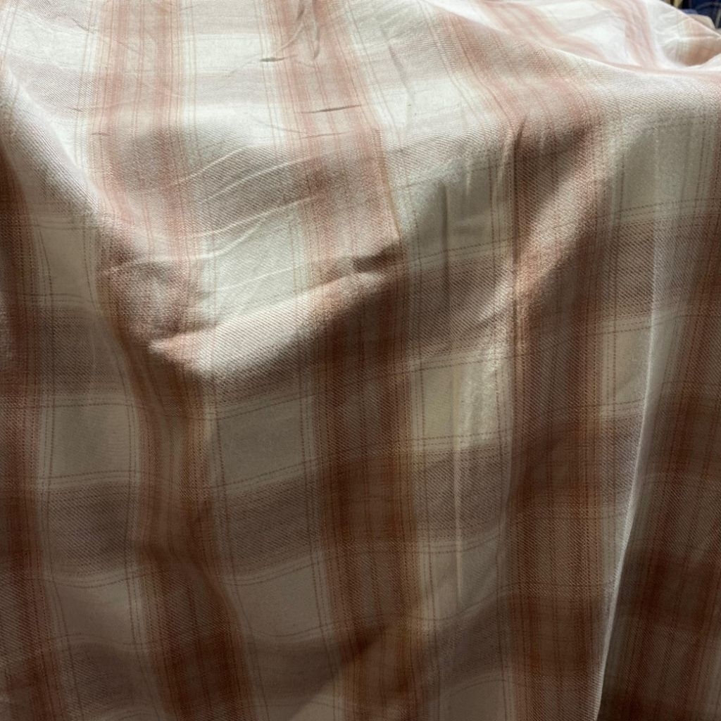 kain katun flanel UNIQLO kain katun flanel Kotak-kotak meteran harga per 0,5 meter