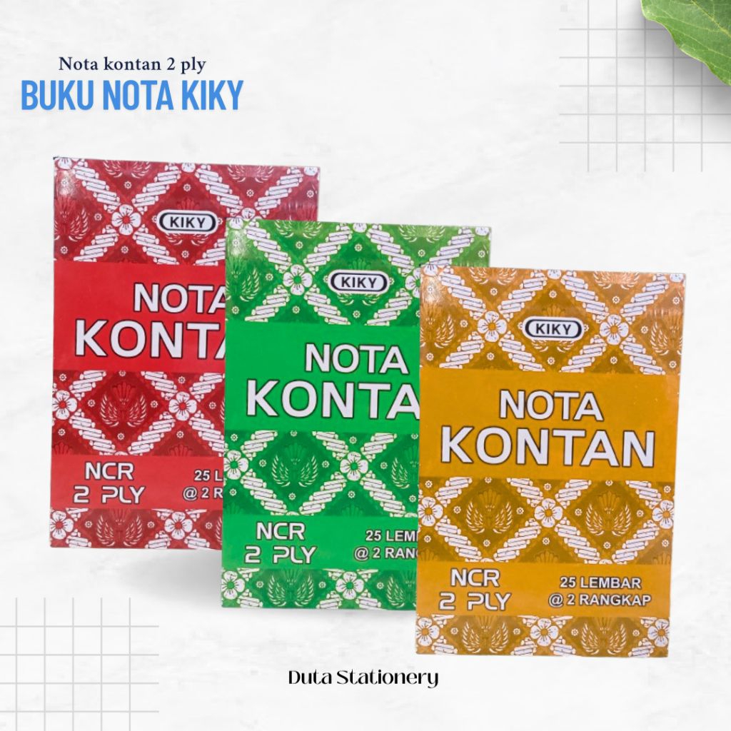 

10 PCS BUKU NOTA KECIL 2 PLY || NOTA KONTAN KIKY