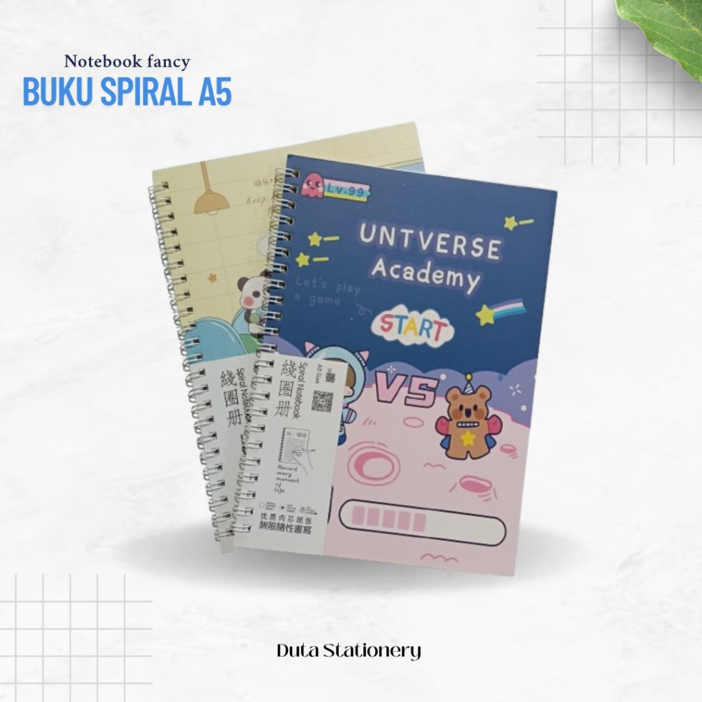 

BUKU SPIRAL/NOTEBOOK FANCY LUCU A5