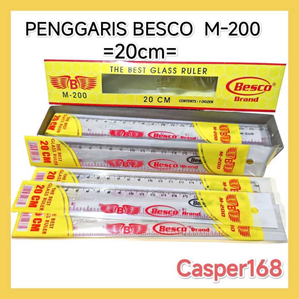 

PENGGARIS - Mistar - PENGGARIS 20cm "BESCO" M-200