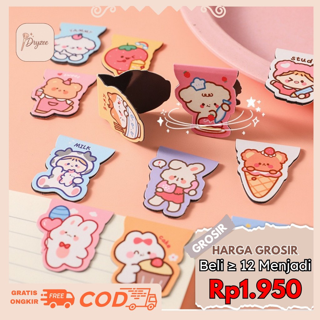 

Clip Pembatas Buku Lucu / Clip Buku Kertas / Pembatas Buku Magnet Lucu ATK Penanda Halaman AT37