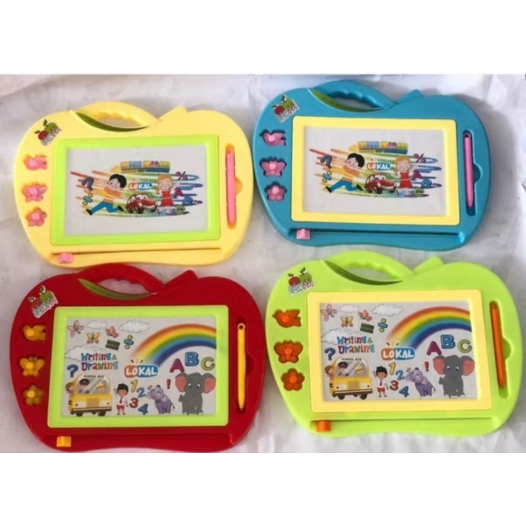 

Papan Tulis Anak Bentuk Apple – Magnetic Drawing Board Edukasi