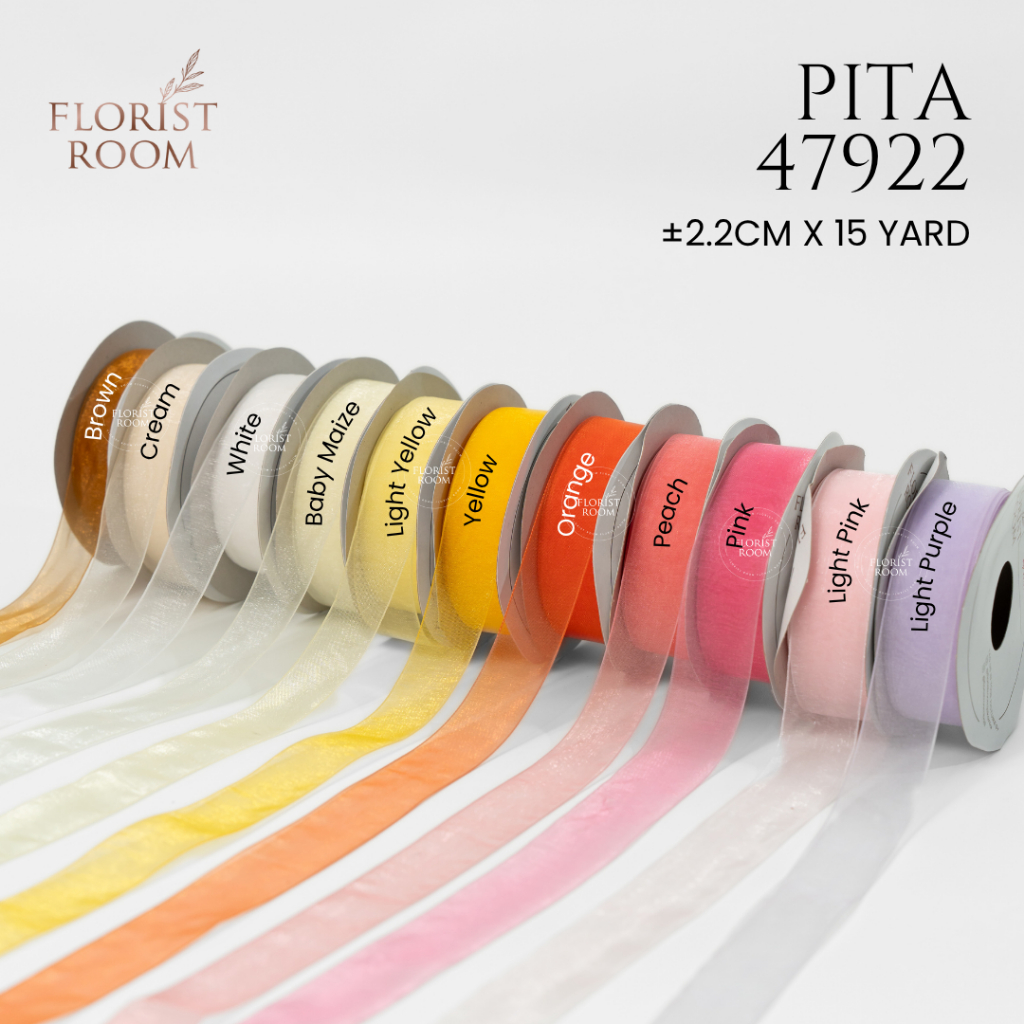 

Pita 47922 ±2.2cm x 15yard - Ribbon - Organdy Organza - Hampers - Gift