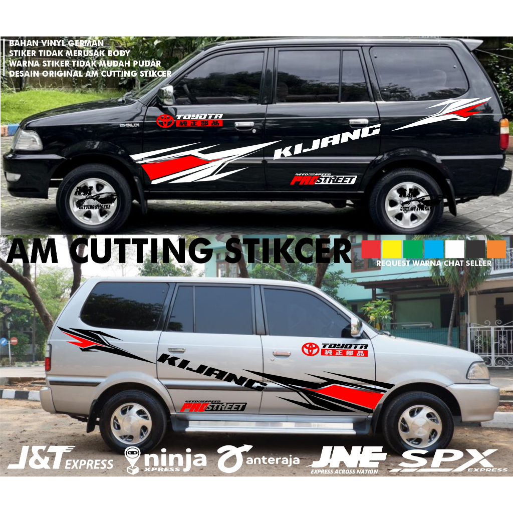Stiker Mobil Kijang Super Stiker Body Kijang kapsul Stiker Kijang Kapsul Lgx Lsx Lx Krista terbaru