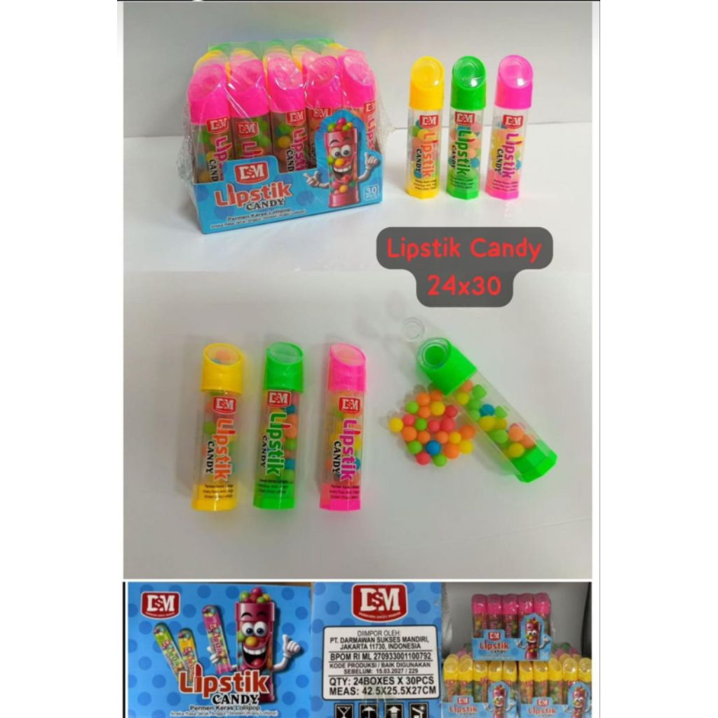 DSM PERMEN LIPSTIK CANDY ISI 30