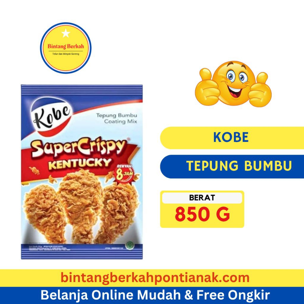 

Kobe Crispy Kentucky Kemasan 850 gram