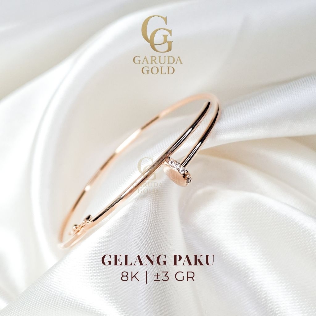 GELANG PAKU 8K  | GELANG EMAS 8K | GELANG 3 GR