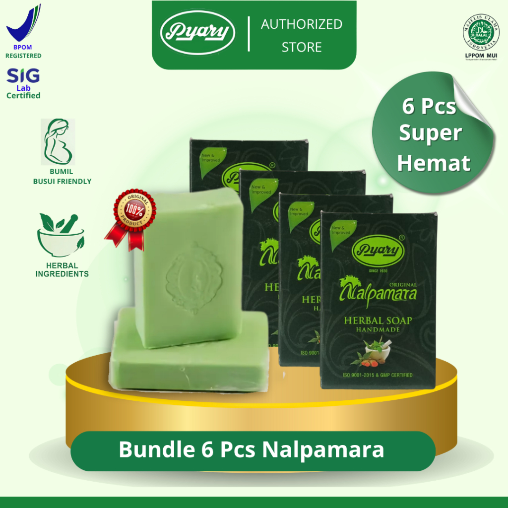 [Paket Hemat 6 PCS] NALPAMARA Sabun Pyary Nalpamara BPOM Distributor Resmi PyaryID