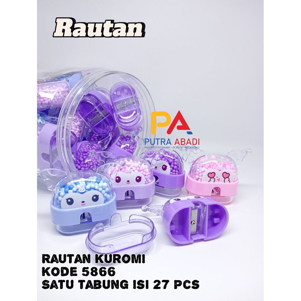 

Satu Pcs Rautan Xiao Ling Jing Satu Lubang Kuromi Melody Sanrio Aesthetic Sharpener