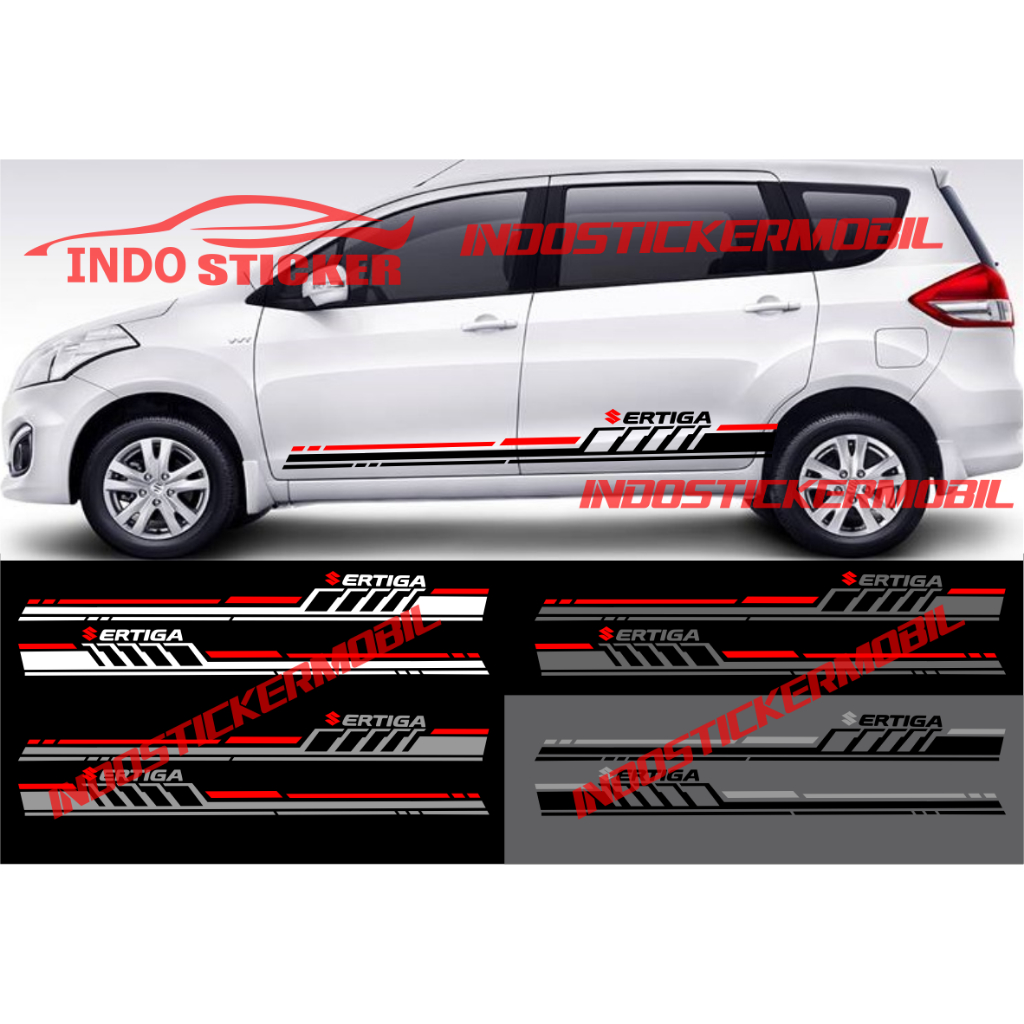 Cutting sticker mobil ertiga stiker list stripe body samping mobil suzuki ertiga sticker terbaru ert